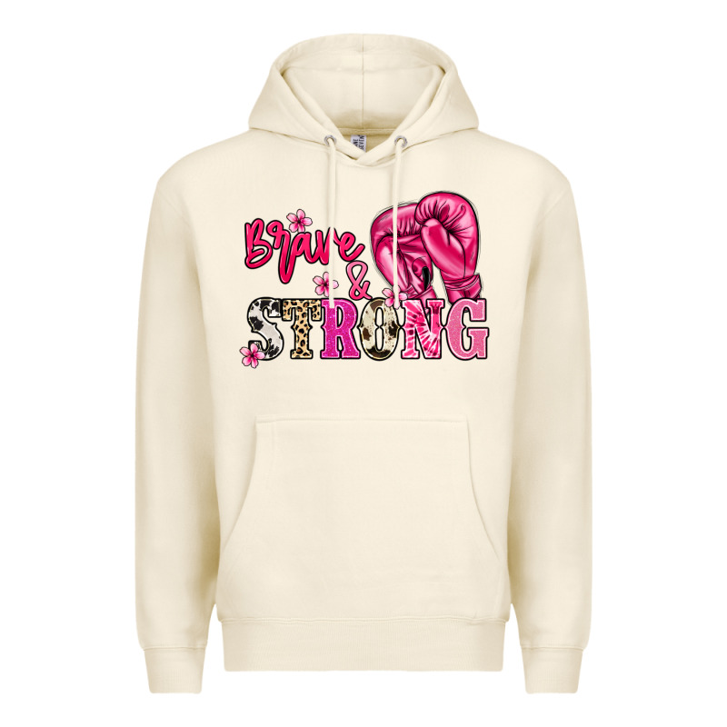 Brave And Strong Premium Hoodie by NancyCooperArtShop | Teevron