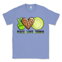 Colony Blue peace love tennis Classic Tee - AdoDesignShop