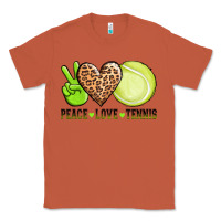Copper peace love tennis Classic Tee - AdoDesignShop