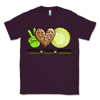 Plum peace love tennis Classic Tee - AdoDesignShop