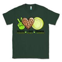 Sports Green peace love tennis Classic Tee - AdoDesignShop