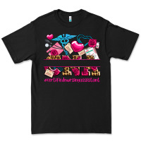 Black valentines day cna certified nursing assistant Premium Tee - AdoDesignShop