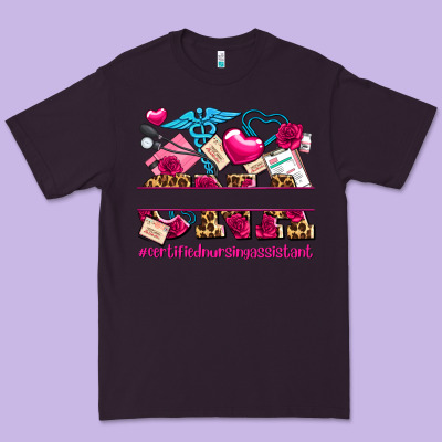 Valentines Day Cna Certified Nursing Assistant Premium Tee Designed By Adodesignshop