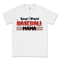 White loud and proud baseball mama Classic Tee - MaliasSmallBusiness