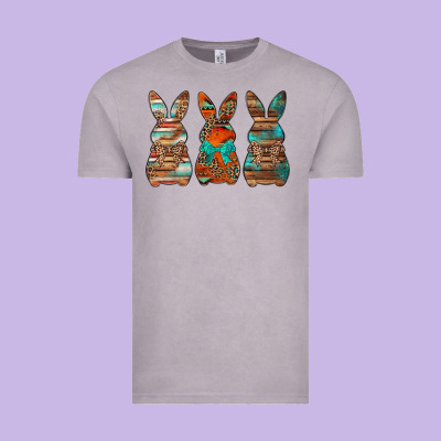 Western Easter Bunnies Vintage Tee Designed By Jasminsmagicworld