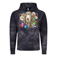 Cloud Black easter sheep eggs butterfly daisys leopard glitter wooden Vintage Hoodie - Artiststas