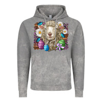 Cloud Rock easter sheep eggs butterfly daisys leopard glitter wooden Vintage Hoodie - Artiststas