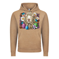 Vintage Coffee easter sheep eggs butterfly daisys leopard glitter wooden Vintage Hoodie - Artiststas