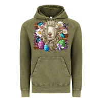 Easter Sheep Eggs Butterfly Daisys Leopard Glitter Wooden Vintage Hoodie | Teevron