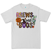 Dove Grey Brews And Boos Premium Tee - CowhideDigitalArt