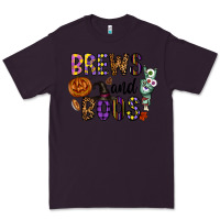 Plum Brews And Boos Premium Tee - CowhideDigitalArt