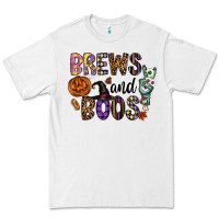 White Brews And Boos Premium Tee - CowhideDigitalArt