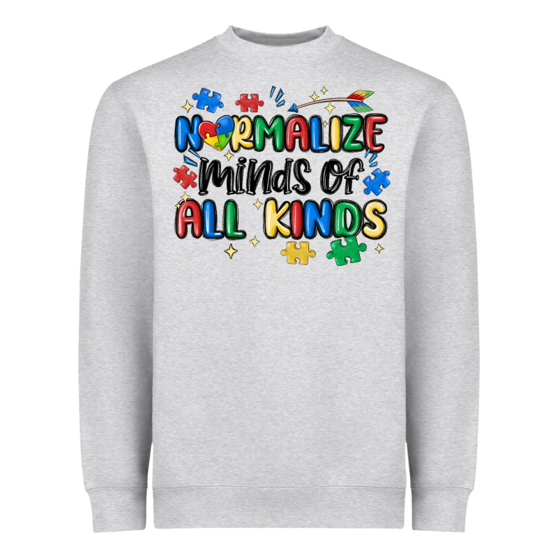 Normalize Minds Of All Kinds Heavyweight Sweatshirt by MaliasSmallBusiness | Teevron