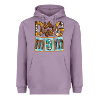 Dog Mom With Paw Heavyweight Hoodie | Teevron