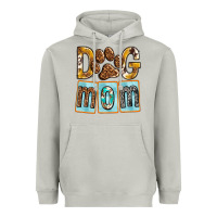 Moon Dust Dog Mom with Paw Heavyweight Hoodie - texasbilliewilder