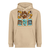 Mushroom Dog Mom with Paw Heavyweight Hoodie - texasbilliewilder