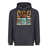 Smoke Dog Mom with Paw Heavyweight Hoodie - texasbilliewilder