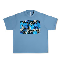 Pebble Blue westerb cowhide winter background Urban Heavy Tee - AdoDesignShop