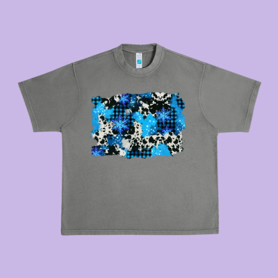 Westerb Cowhide Winter Background Urban Heavy Tee Designed By Adodesignshop