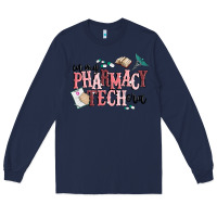Navy in my pharmacy tech era Long Sleeve Tee - MaliasSmallBusiness