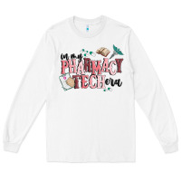 White in my pharmacy tech era Long Sleeve Tee - MaliasSmallBusiness