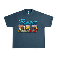 Midnight Navy Western Farmer Dad Urban Heavy Tee - LillyAllenDesigns