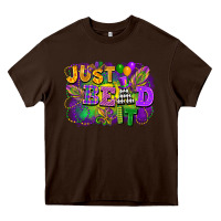 Chocolate Brown just bead it Heavy Core Tee - FaDigitalArtStudio