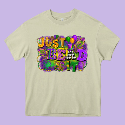 Just Bead It Heavy Core Tee Designed By Fadigitalartstudio