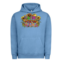 Pigment Pebble Blue Nacho average mama Urban Hoodie - FaDigitalArtStudio