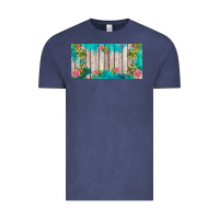 Vintage Denim western floral  license plate template Vintage Tee - BarkalooDesign