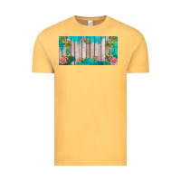 Vintage Mustard western floral  license plate template Vintage Tee - BarkalooDesign