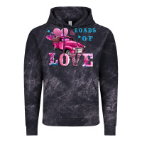 Cloud Black loads of love wıth truck Vintage Hoodie - AdoDesignShop