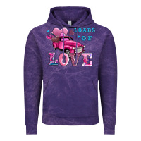 Cloud Purple loads of love wıth truck Vintage Hoodie - AdoDesignShop