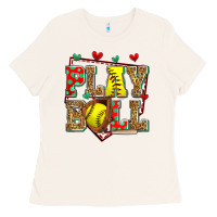 Bone play ball softball Ladies Tee - Zillion Design Studio
