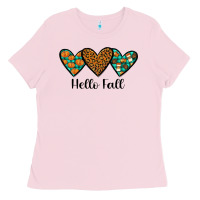 Bubblegum Pink hello fall Ladies Tee - JahusDesignShop