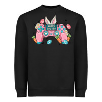 Black happy easter Heavyweight Sweatshirt - MaliasSmallBusiness