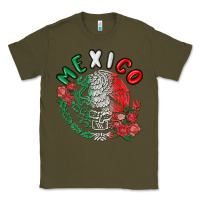 Army Green mexico Classic Tee - MaliasSmallBusiness