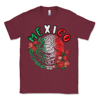 Burgundy mexico Classic Tee - MaliasSmallBusiness