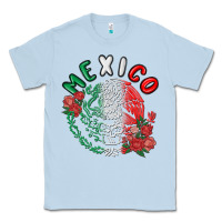 Dusty Blue mexico Classic Tee - MaliasSmallBusiness
