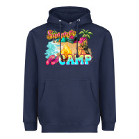 Navy summer camp Heavyweight Hoodie - NancyCooperArtShop