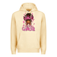 Pina Colada lets beat cancer afro messy bun Premium Hoodie - texasbilliewilder