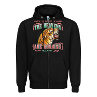 Black the heavens are roaring Zipper Hoodie - LillyAllenDesigns