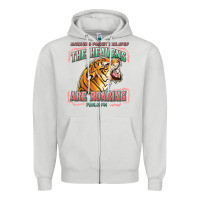 Dove Grey the heavens are roaring Zipper Hoodie - LillyAllenDesigns