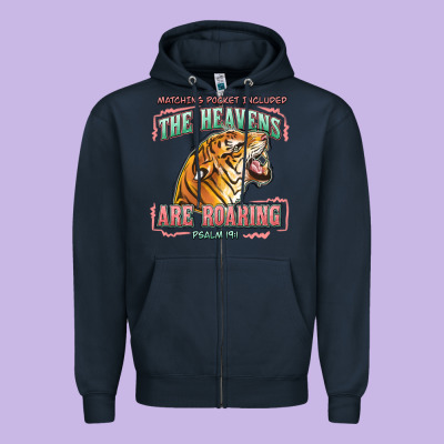 The Heavens Are Roaring Zipper Hoodie Designed By Lillyallendesigns