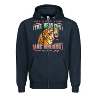Navy the heavens are roaring Zipper Hoodie - LillyAllenDesigns