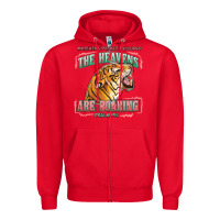 Red the heavens are roaring Zipper Hoodie - LillyAllenDesigns