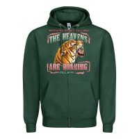 Sports Green the heavens are roaring Zipper Hoodie - LillyAllenDesigns
