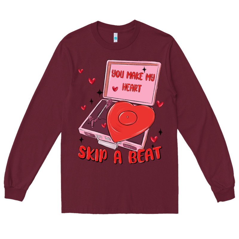 Heart Record Player Long Sleeve Tee by MaliasSmallBusiness | Teevron