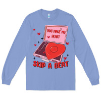 Colony Blue heart record player Long Sleeve Tee - MaliasSmallBusiness