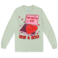 Matcha heart record player Long Sleeve Tee - MaliasSmallBusiness